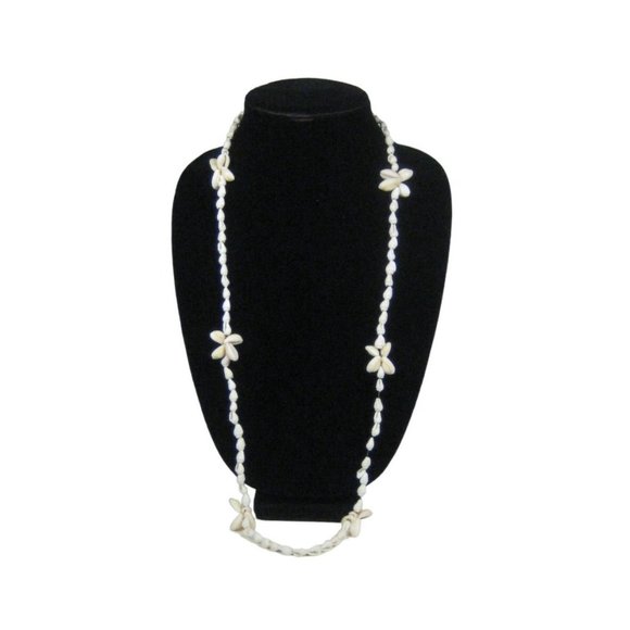 Seashell Necklace  38 In Strand Beaded Shell Beach Sea Ocean Shells NO CLASP - Picture 2 of 8